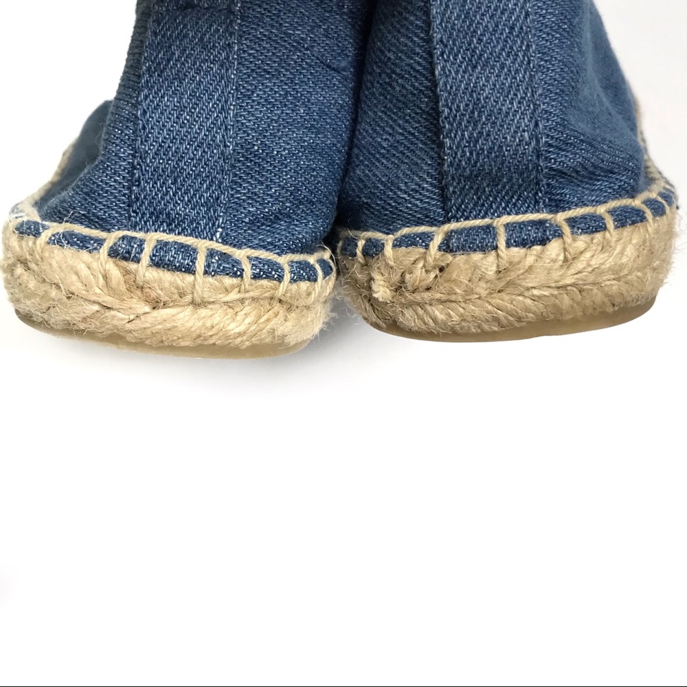 Soludos Denim Popsicles Smoking Slipper Espadrilles Size 9 - Picture 8 of 8